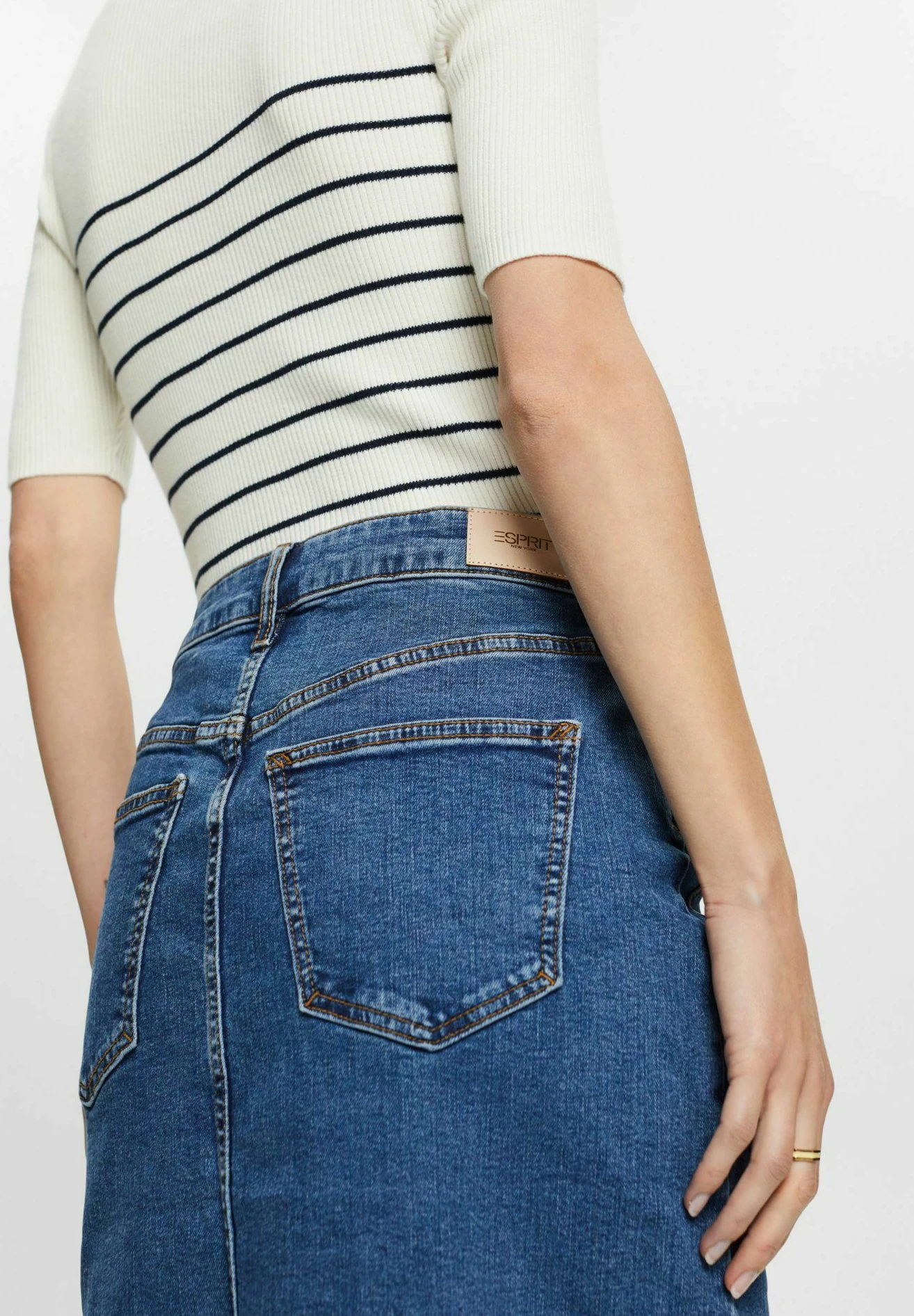 ESPRIT Denim Skirt - Blue Medium Wash 5 ESPRIT Denim Skirt - Blue Medium Wash - Image 5