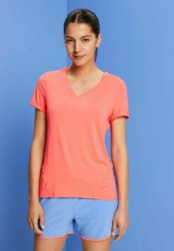 Basic T-Shirt - Coral 12 Basic T-Shirt - Coral -Esprit Sales Store 430f0d5ed25d49578f3ae3f51825e2e4