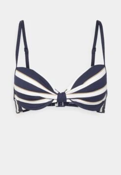 ESPRIT Brela Beach Padded Plunge Bra Stripe - Bikini Top - Navy -Esprit Sales Store 43560a46890944cfbfd866f62d4d293b