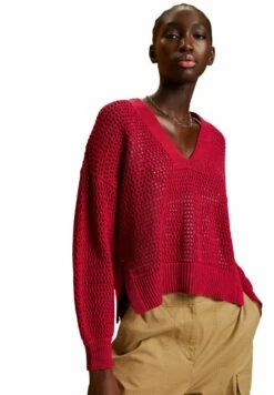 Edc By Esprit V-Ausschnitt - Jumper - Dark Red