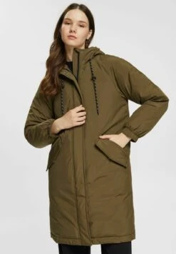 Edc By Esprit Winter Coat - Khaki Green