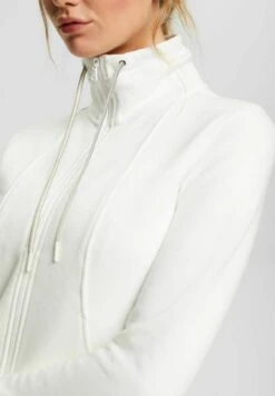 Zip-Up Sweatshirt - Off White -Esprit Sales Store 45ecfe2019a04b0d984714540466a0f5
