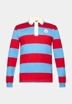 ESPRIT Gestreiftes Rugby - Polo Shirt - Light Blue Lavender -Esprit Sales Store 45f251751f20410581deba41f6195241