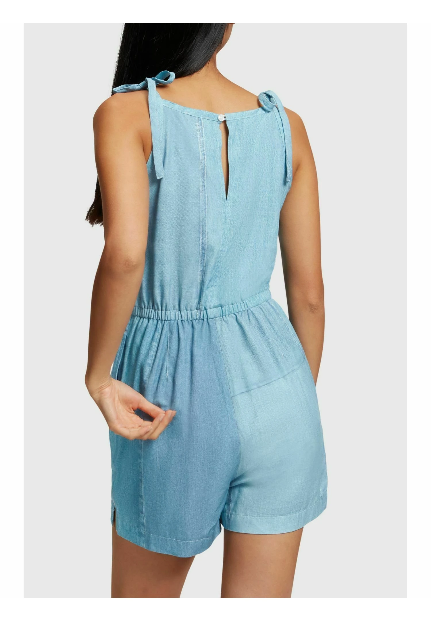 ESPRIT Mit Allover Denim-Print - Jumpsuit - Blue Medium Washed New 2 ESPRIT Mit Allover Denim-Print - Jumpsuit - Blue Medium Washed New - Image 2