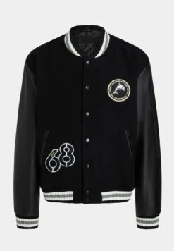 ESPRIT College - Bomber Jacket - Black -Esprit Sales Store 49a64e12995c45929a18676dd4972027