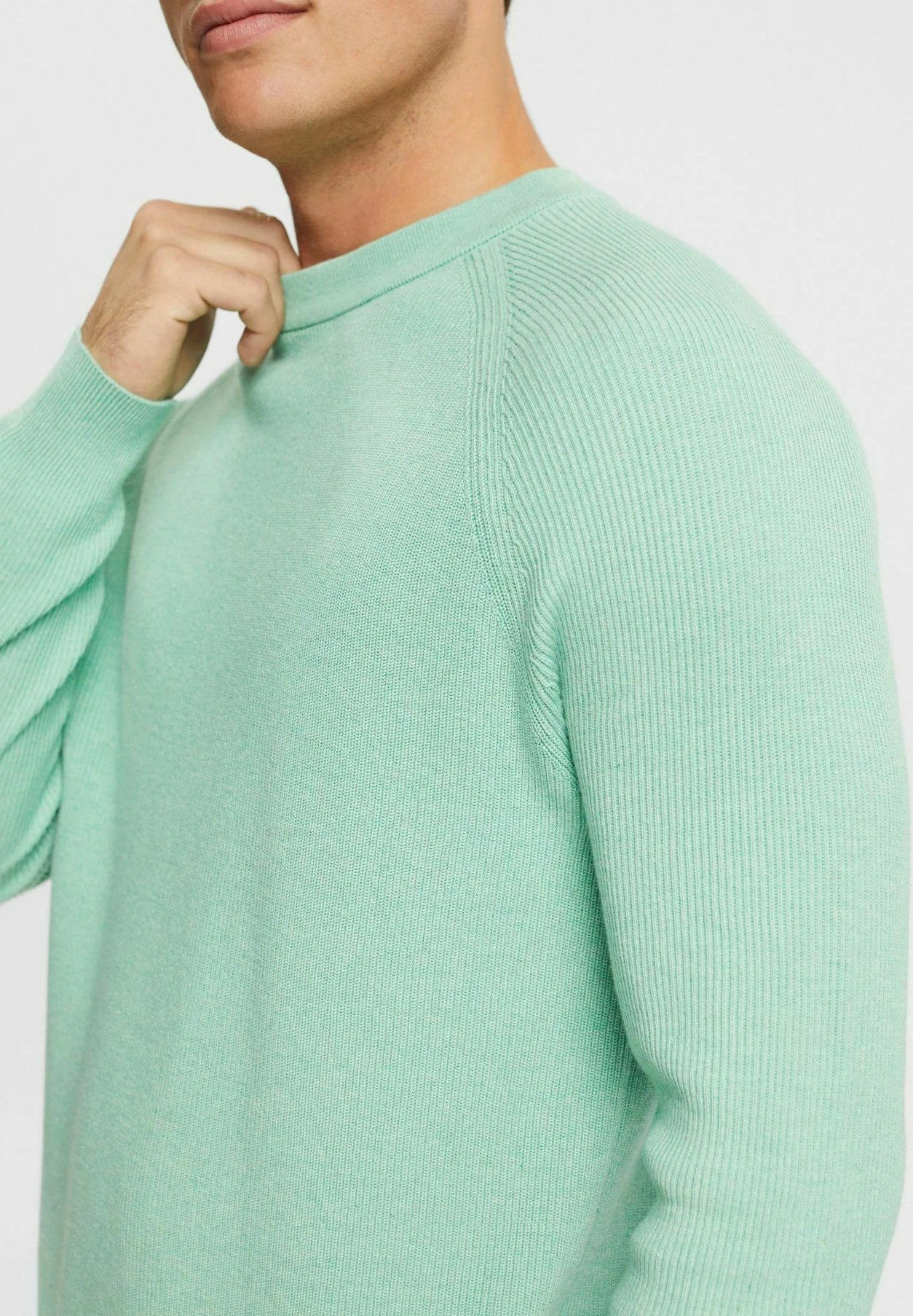 ESPRIT Sus Struc Cnk - Jumper - Pastel Green 4 ESPRIT Sus Struc Cnk - Jumper - Pastel Green - Image 4