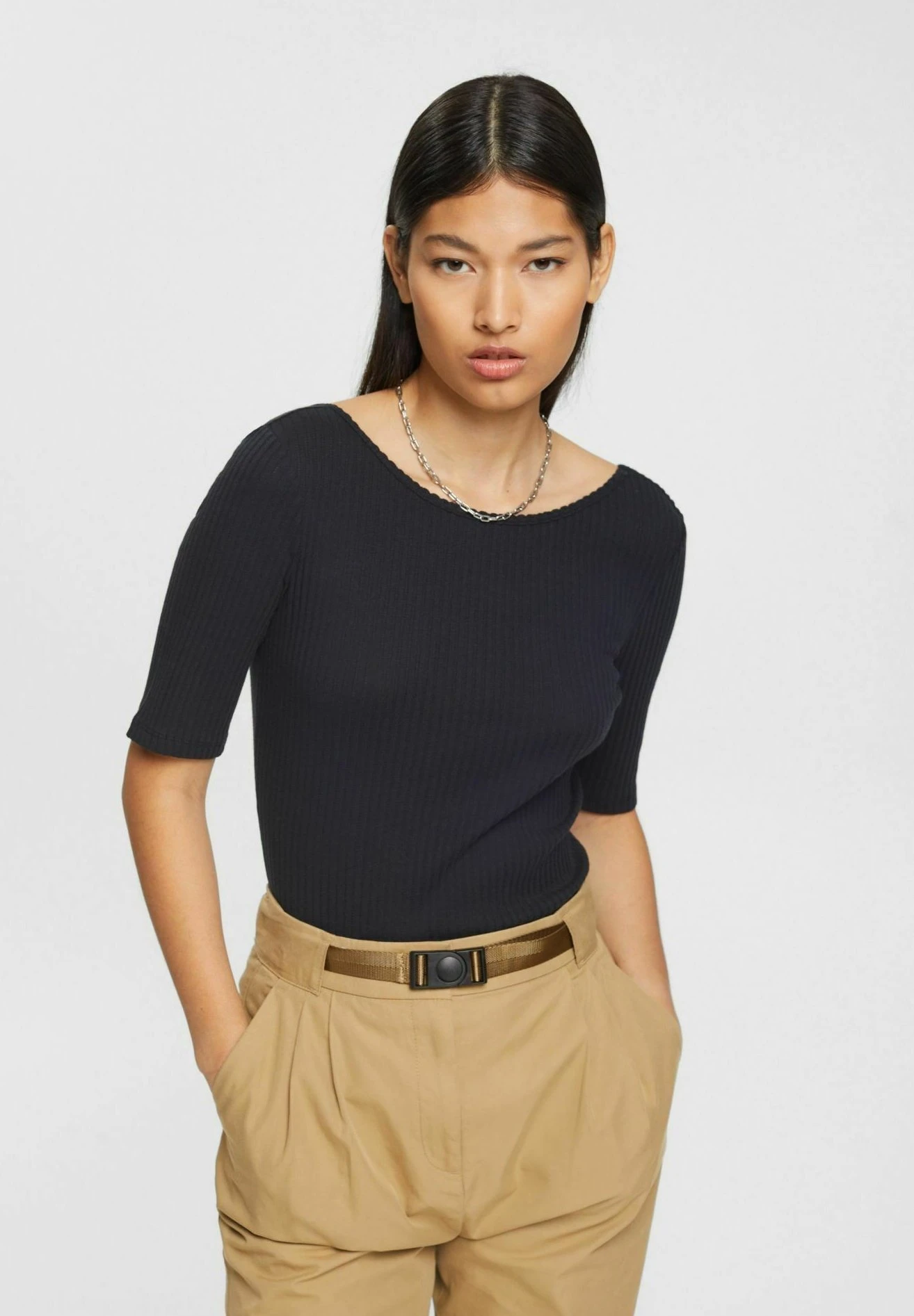 Edc By Esprit Print T-Shirt - Black 1 Edc By Esprit Print T-Shirt - Black