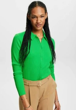 ESPRIT Mit Knöpfen - Button-Down Blouse - Green