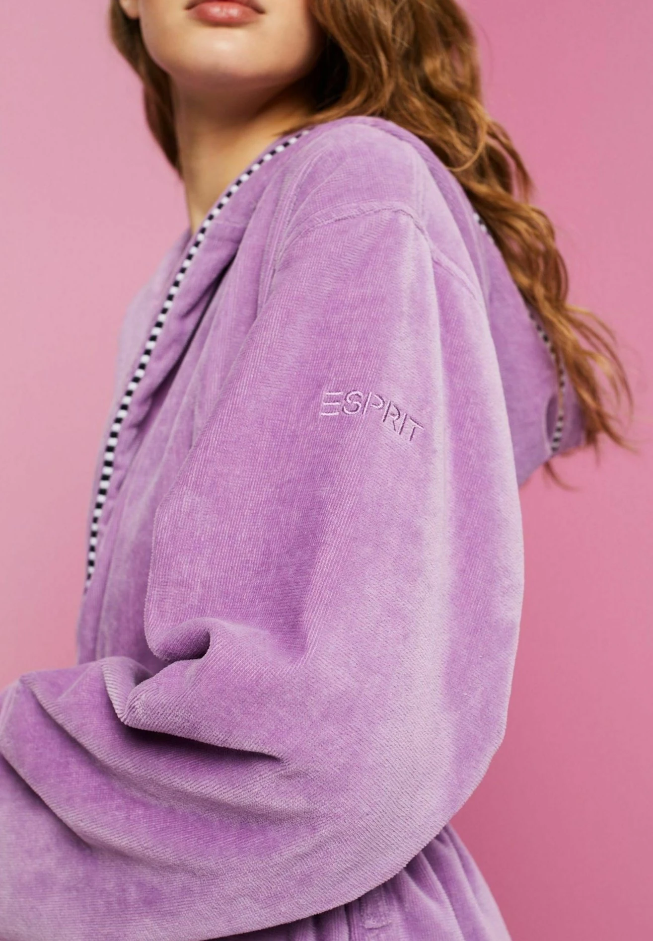 ESPRIT Fashion Unisex - Dressing Gown - Dark Lilac 6 ESPRIT Fashion Unisex - Dressing Gown - Dark Lilac - Image 6