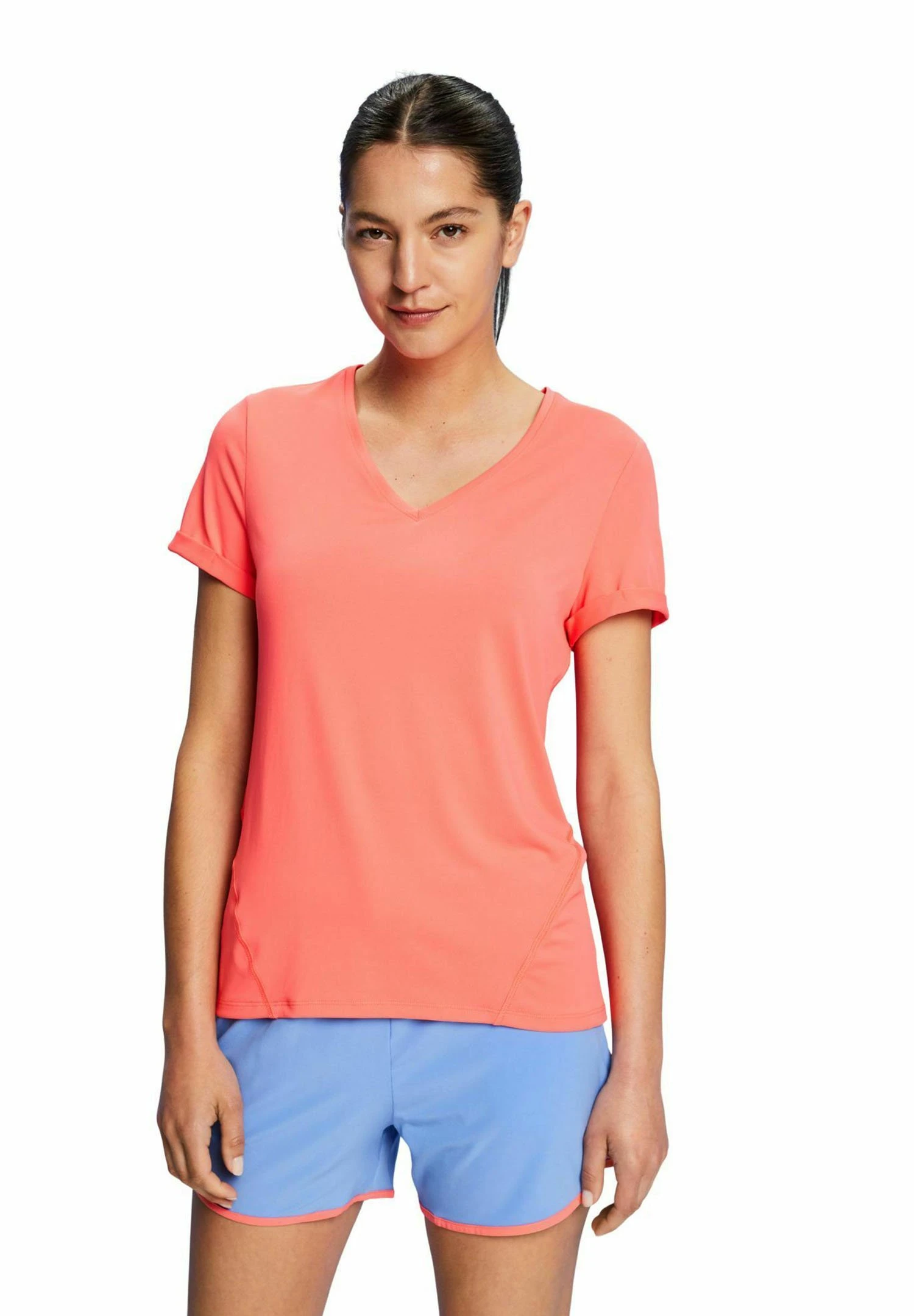 Basic T-Shirt - Coral 1 Basic T-Shirt - Coral