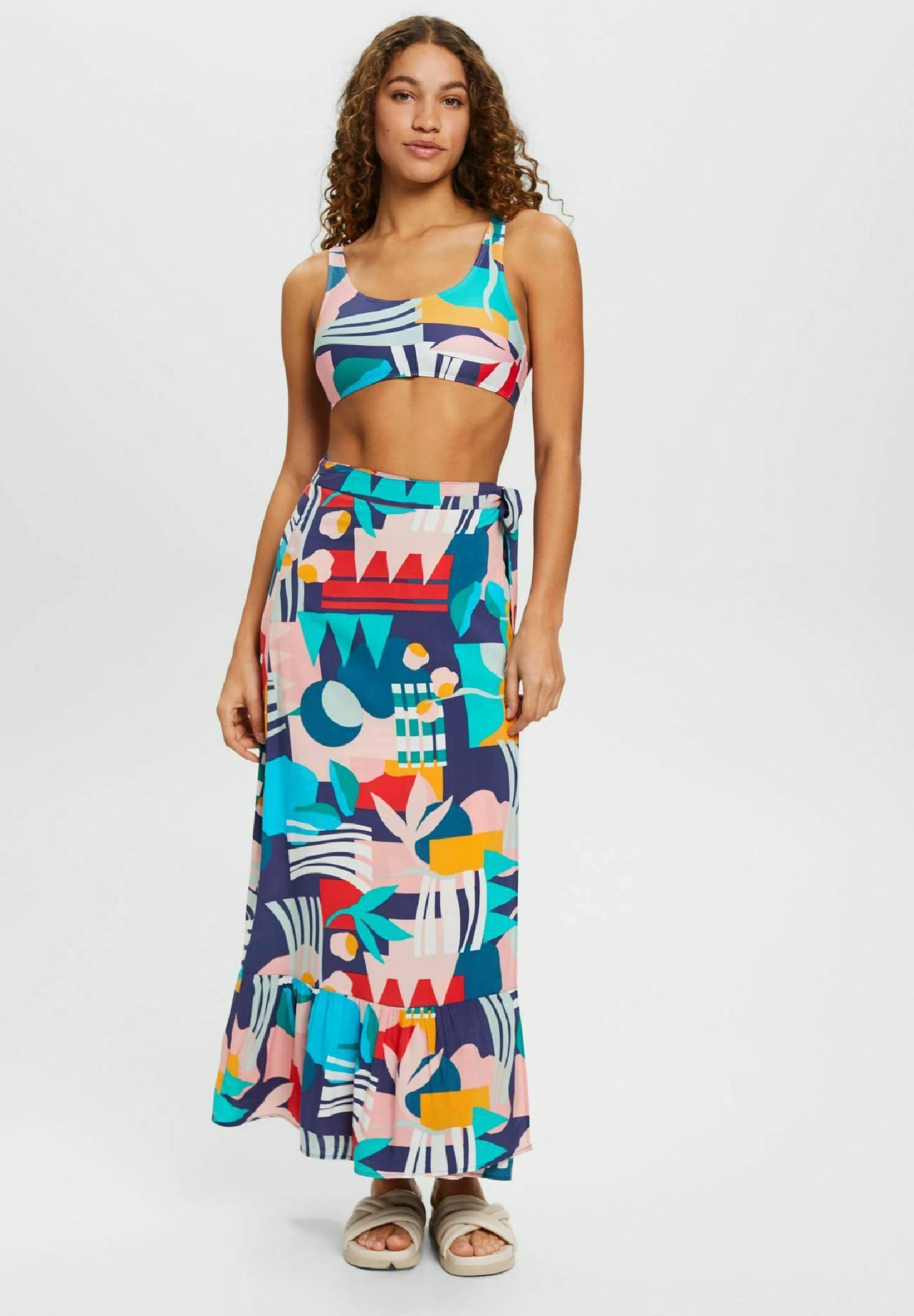 ESPRIT Wickel Mit Print - Wrap Skirt - Ink 2 ESPRIT Wickel Mit Print - Wrap Skirt - Ink - Image 2
