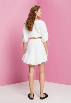 ESPRIT Light - A-Line Skirt - White -Esprit Sales Store 581877353cc34cc78666a9b049cd1ecc
