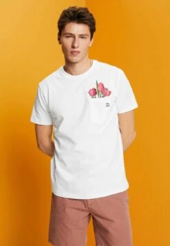 ESPRIT Print T-Shirt - White -Esprit Sales Store 584b9a8d85034147a025264e74cbd402