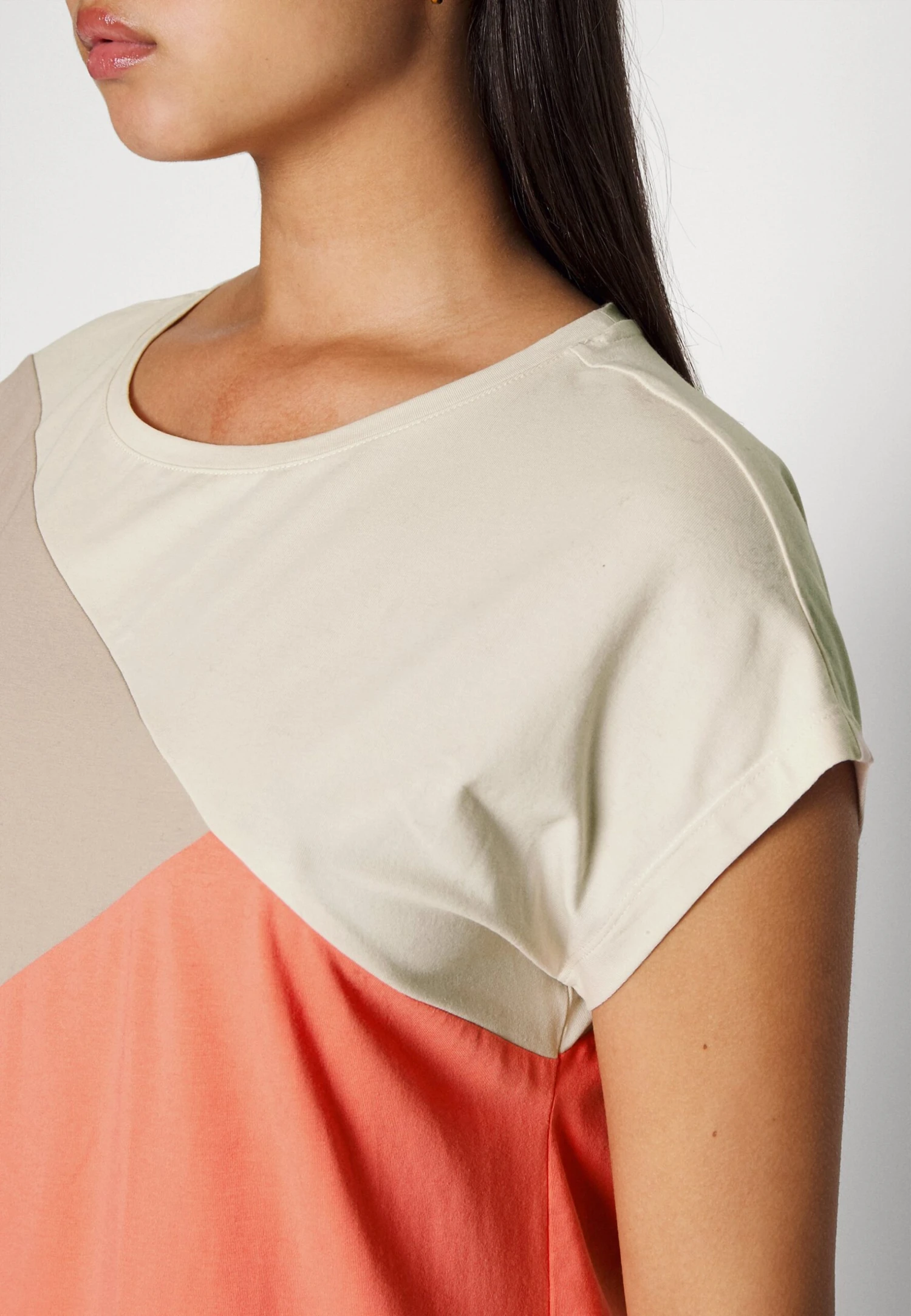 ESPRIT Colour Block Sus Ns Ss - Nightie - Coral 5 ESPRIT Colour Block Sus Ns Ss - Nightie - Coral - Image 5