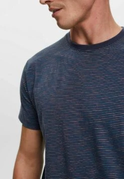 ESPRIT Mit Feinen Streifen - Print T-Shirt - Navy -Esprit Sales Store 5bb1ed2c9f5d4ca4b7e74c870f6b876c