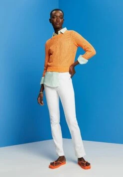 Edc By Esprit Slim Fit Jeans - White -Esprit Sales Store 5c498571bc21453d9b07a861f14d8b17