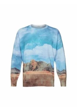 ESPRIT Mit Digitalem Allover-Landschafts Print - Jumper - Turquoise -Esprit Sales Store 5cc0e46061eb44ed9fef96c8e8f9ce59