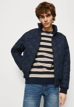 ESPRIT Glossy - Summer Jacket - Navy -Esprit Sales Store 5dd7f4aba9cd4408a1bdf7355abadd29