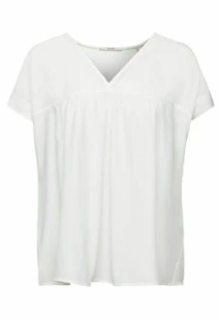 ESPRIT Kurzarm Mit V-Ausschnitt - Blouse - Off White -Esprit Sales Store 60e9145ad1ec44c69e03a5b755bbe851