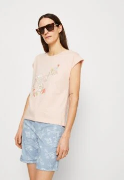 ESPRIT Stitch Detail - Print T-Shirt - Pastel Pink -Esprit Sales Store 61e14e43db274582ba0d5b05c94001ec