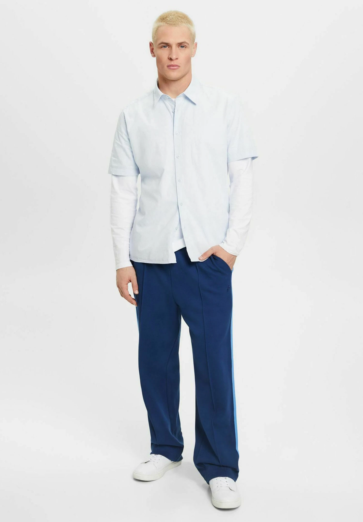 Edc By Esprit Kurzärmeliges - Shirt - Light Blue 2 Edc By Esprit Kurzärmeliges - Shirt - Light Blue - Image 2