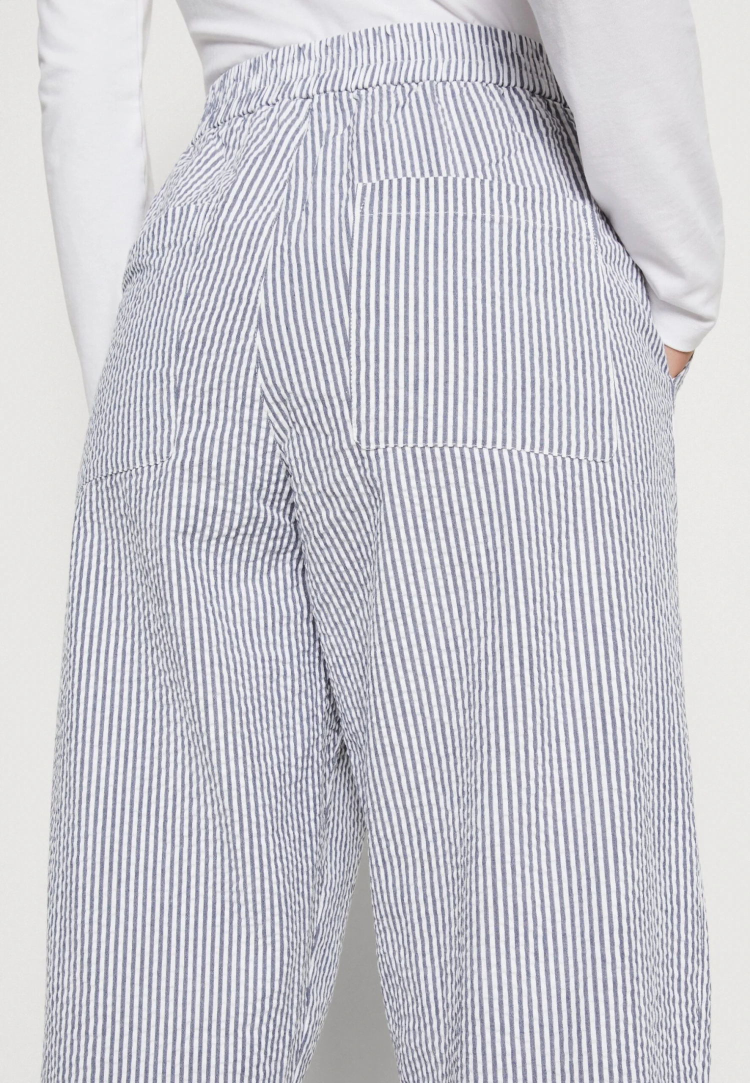 ESPRIT Seersucker - Tracksuit Bottoms - Navy 5 ESPRIT Seersucker - Tracksuit Bottoms - Navy - Image 5