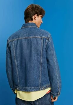 Edc By Esprit Denim Jacket - Blue Medium Washed New -Esprit Sales Store 64de1ac5714c4ad3a65be4394fef37b7