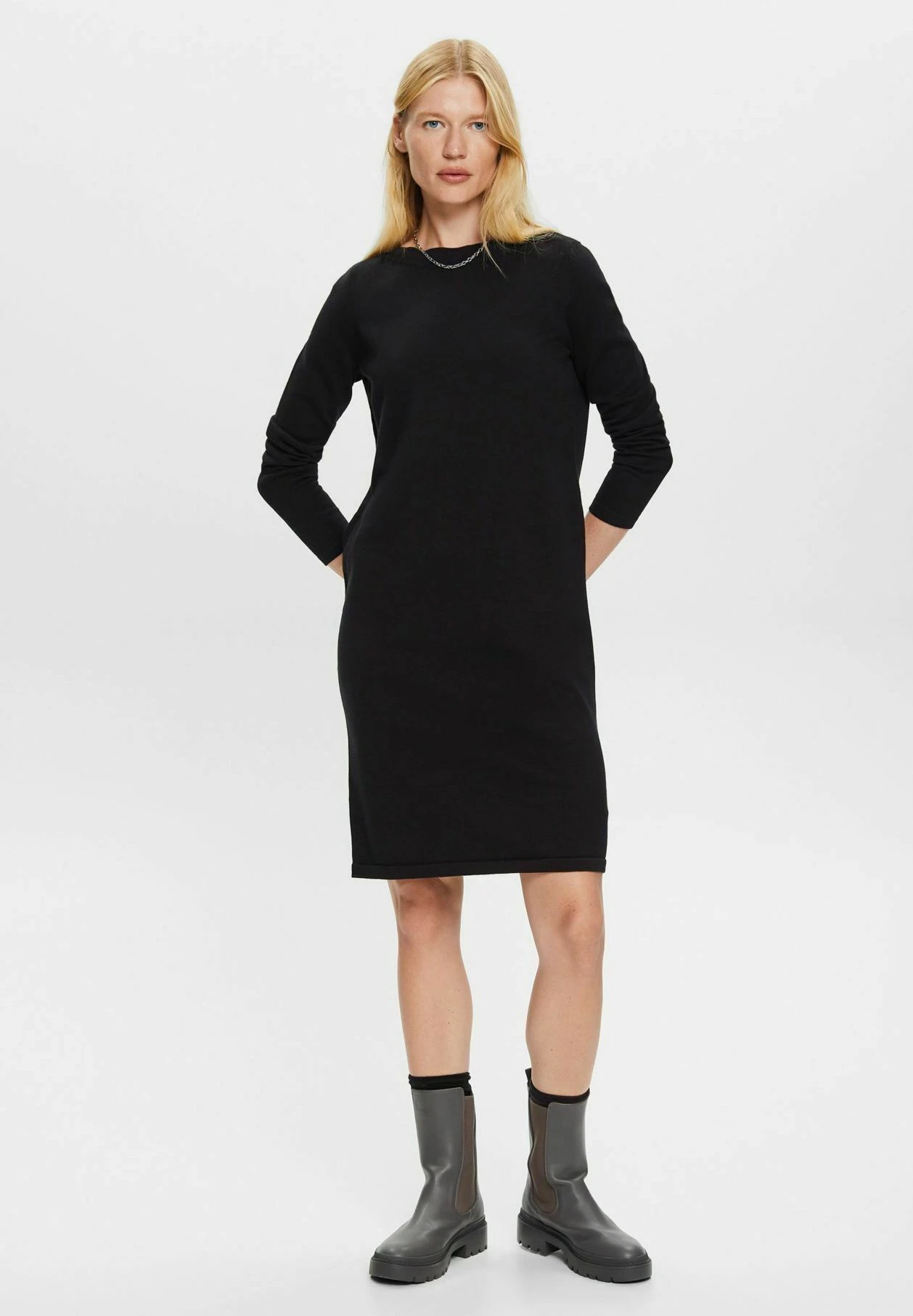 ESPRIT Flat - Jumper Dress - Black 2 ESPRIT Flat - Jumper Dress - Black - Image 2