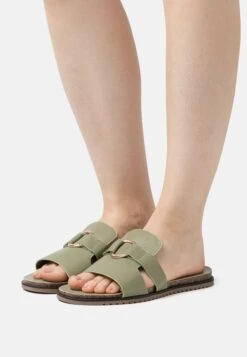ESPRIT Slide - Mules - Khaki Green