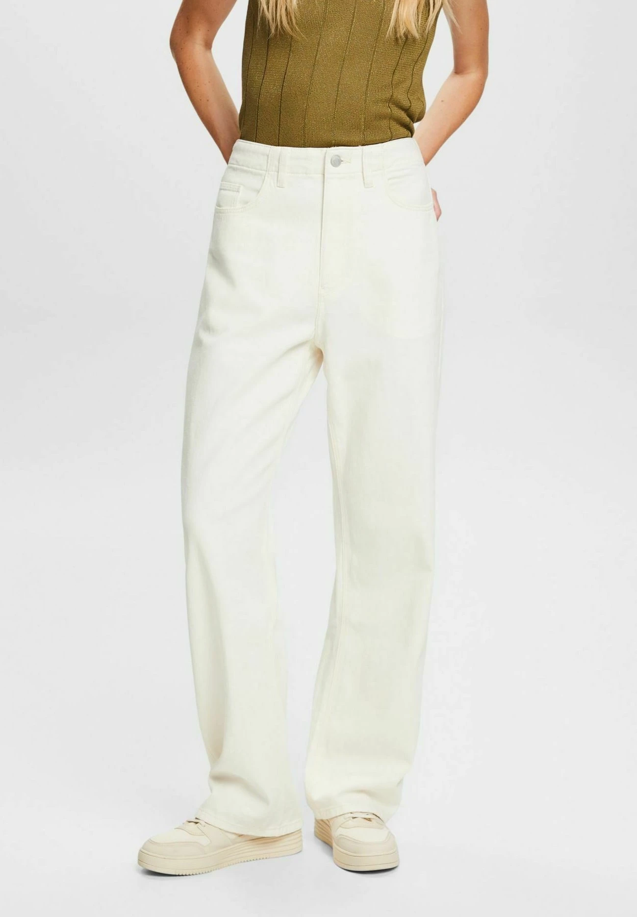 ESPRIT Flared Jeans - Off White 1 ESPRIT Flared Jeans - Off White