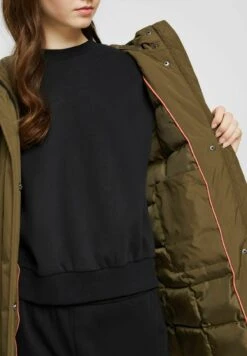 Edc By Esprit Winter Coat - Khaki Green 10 Edc By Esprit Winter Coat - Khaki Green -Esprit Sales Store 740af960aa414b188cd46b0d14e06b26