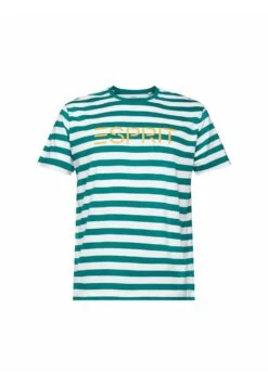 ESPRIT Gestreiftes - Print T-Shirt - Emerald Green -Esprit Sales Store 749832f766eb45a6a8b8ee2ba36e76e9