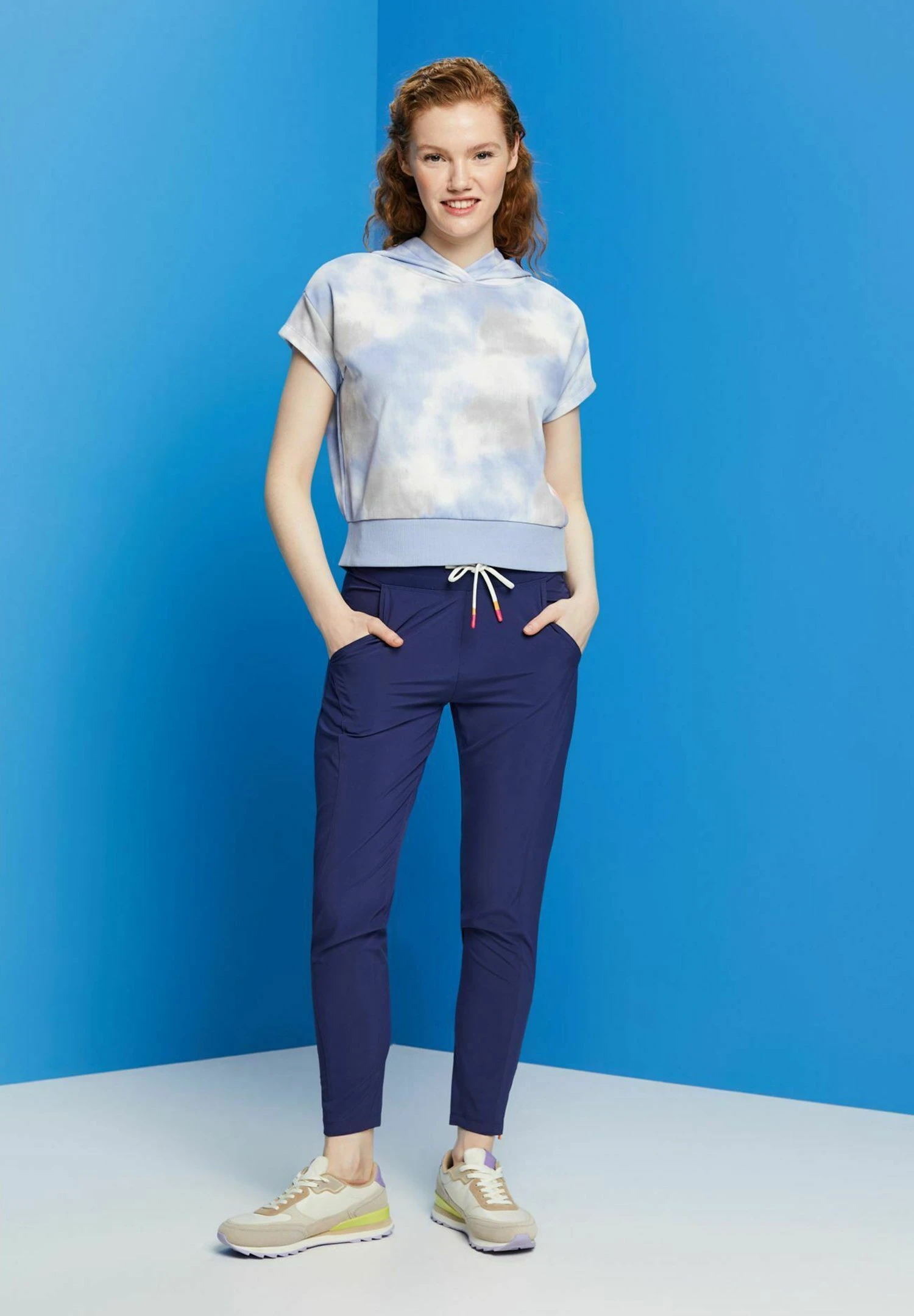 Print T-Shirt - Grey Blue 3 Print T-Shirt - Grey Blue - Image 3