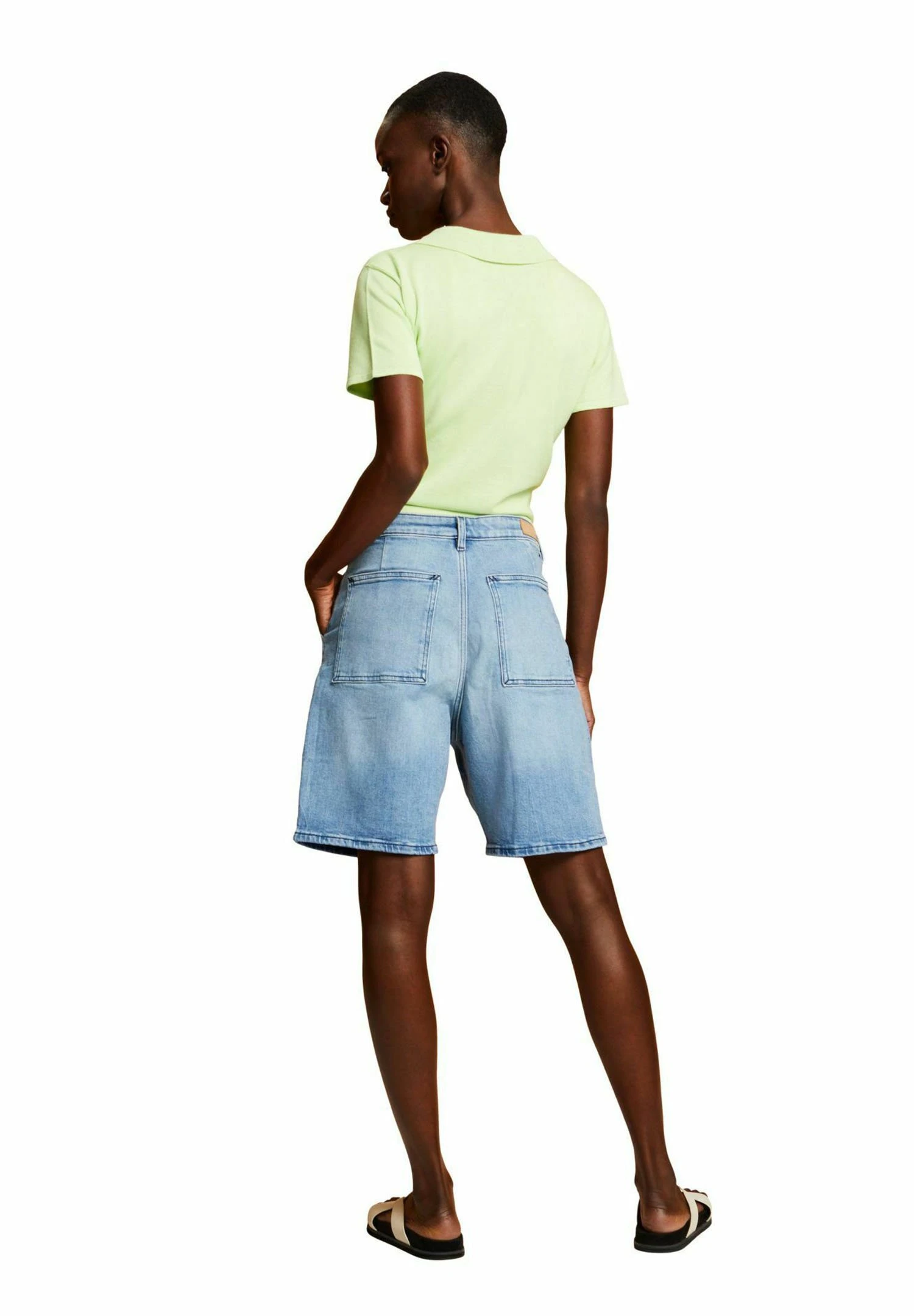 ESPRIT Denim Shorts - Blue Light Washed 2 ESPRIT Denim Shorts - Blue Light Washed - Image 2