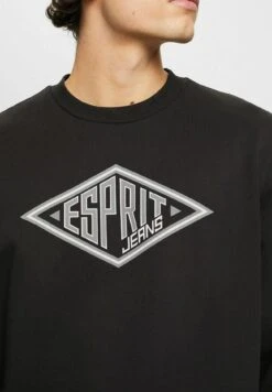 ESPRIT Mit Logo-Print - Sweatshirt - Black -Esprit Sales Store 761d281c1a73442abd0eddbef19dd55b