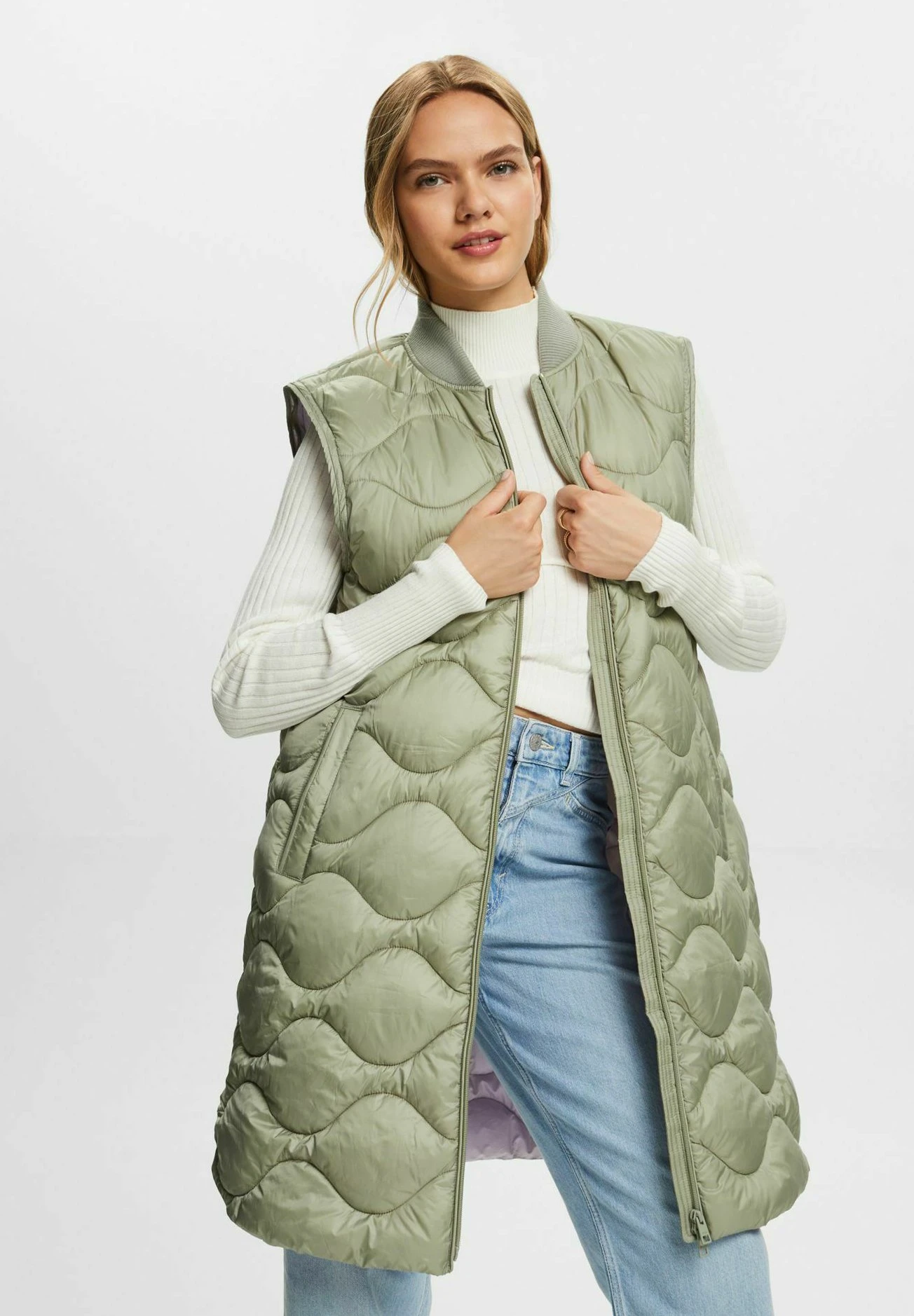 ESPRIT Rcs Modulr Bmbr - Winter Coat - Dusty Green 6 ESPRIT Rcs Modulr Bmbr - Winter Coat - Dusty Green - Image 6