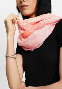 ESPRIT Mit Jacquardmuster - Scarf - Pink