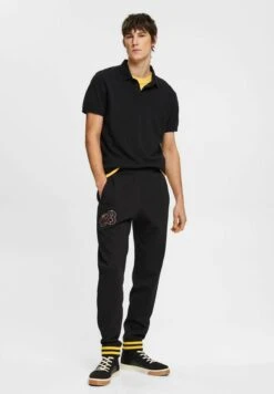 ESPRIT Style Mit Delfinlogoaufnäher - Tracksuit Bottoms - Black -Esprit Sales Store 77ba1e8800c04317874284ca0a289aa0