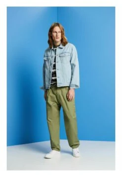 Edc By Esprit Denim Jacket - Blue Bleached