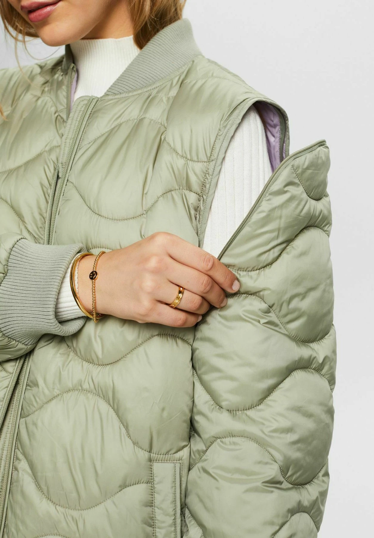 ESPRIT Rcs Modulr Bmbr - Winter Coat - Dusty Green 4 ESPRIT Rcs Modulr Bmbr - Winter Coat - Dusty Green - Image 4