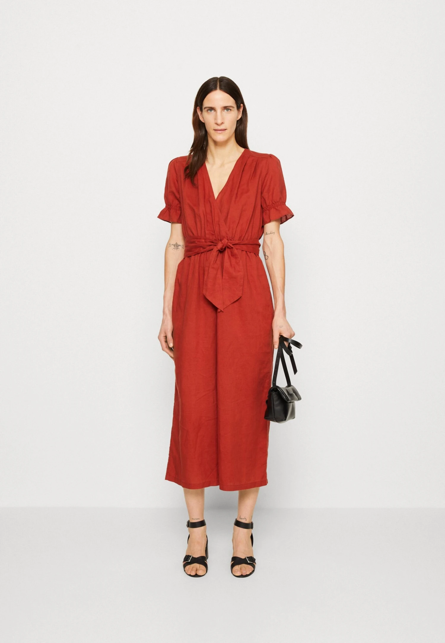 ESPRIT Belted Overall - Jumpsuit - Terracotta 2 ESPRIT Belted Overall - Jumpsuit - Terracotta - Image 2