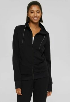 Zip-Up Sweatshirt - Black