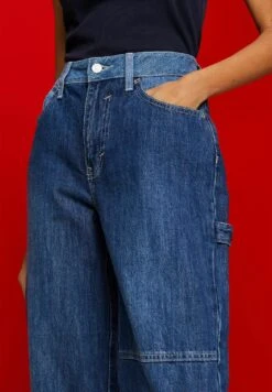 ESPRIT Straight Leg Jeans - Blue Dark Washed -Esprit Sales Store 7dc60b4225e64a83b77c00bc2d4bbe30