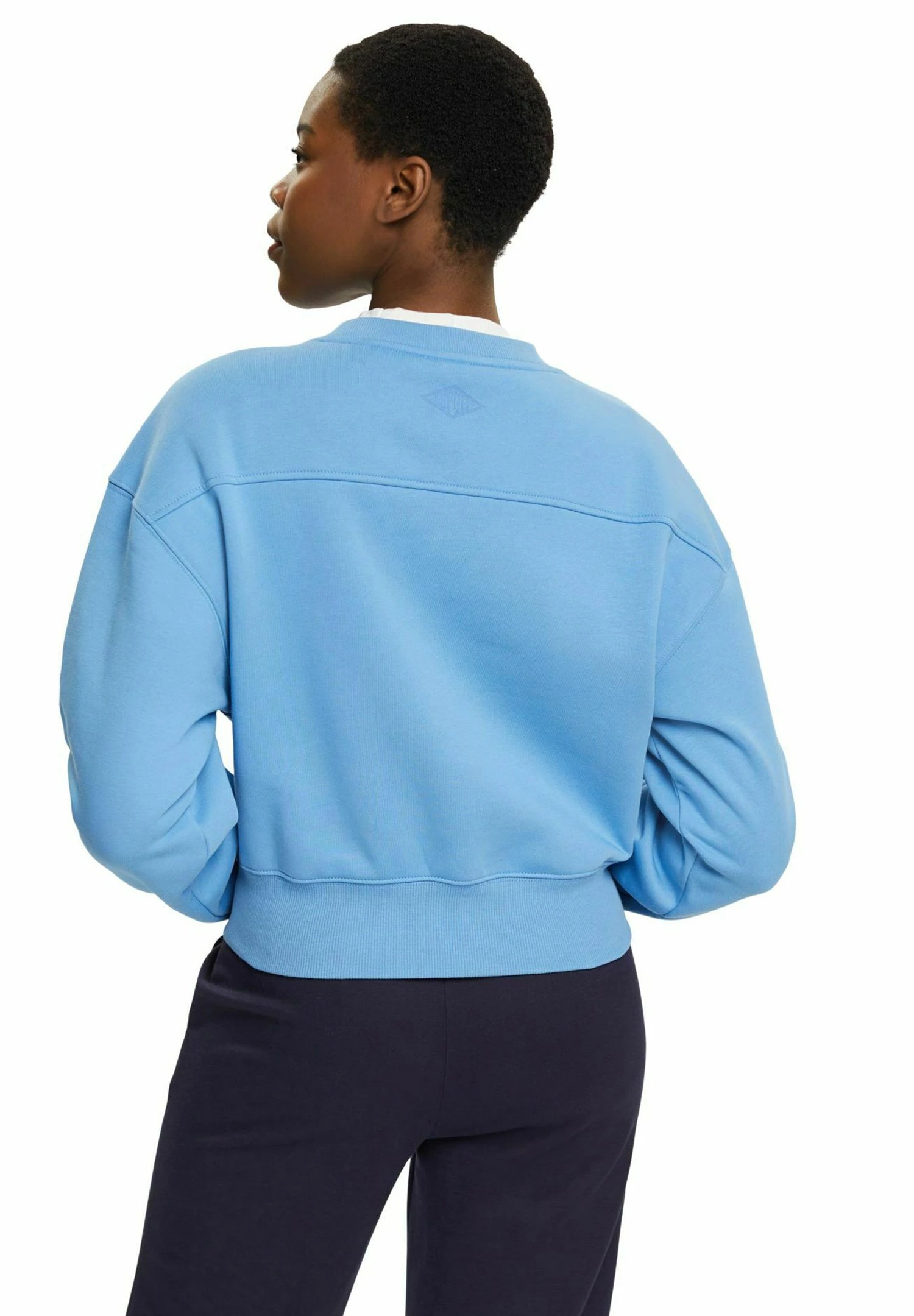 ESPRIT Cropped - Sweatshirt - Light Blue Lavender 8 ESPRIT Cropped - Sweatshirt - Light Blue Lavender - Image 8