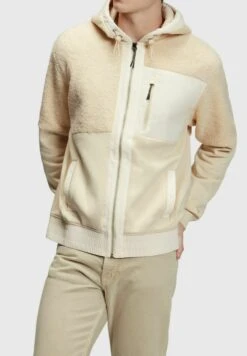 ESPRIT Zip-Up Sweatshirt - Cream Beige