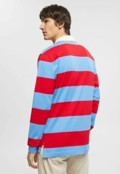 ESPRIT Gestreiftes Rugby - Polo Shirt - Light Blue Lavender -Esprit Sales Store 82e1b6183ede453fb2819828447a822a