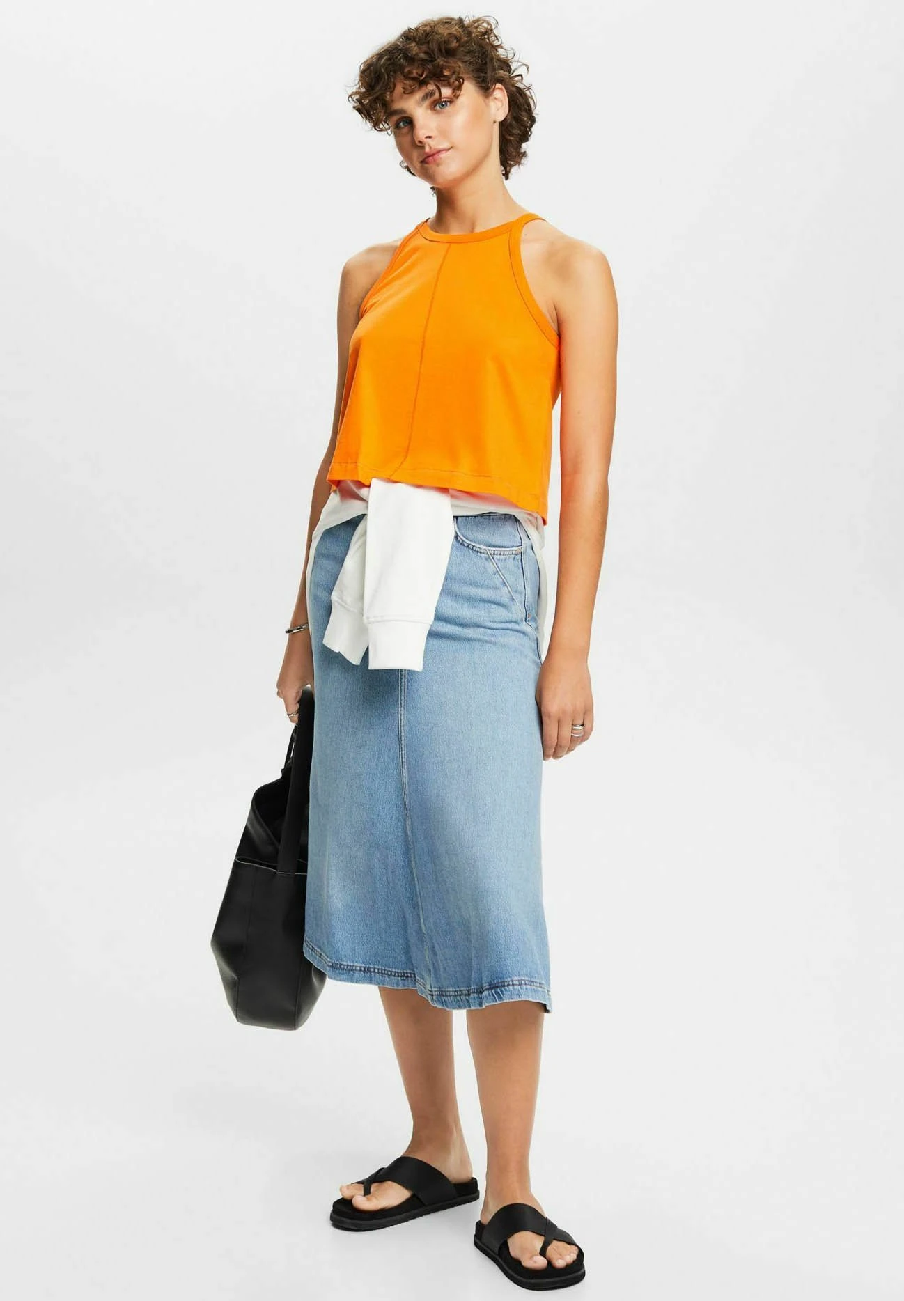 ESPRIT A-Line Skirt - Blue Medium Washed New 3 ESPRIT A-Line Skirt - Blue Medium Washed New - Image 3