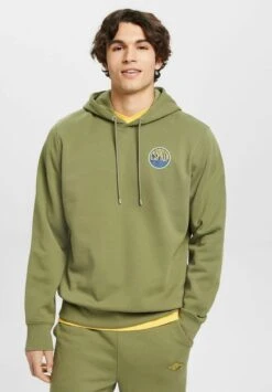 ESPRIT Mit Logo Print - Hoodie - Olive