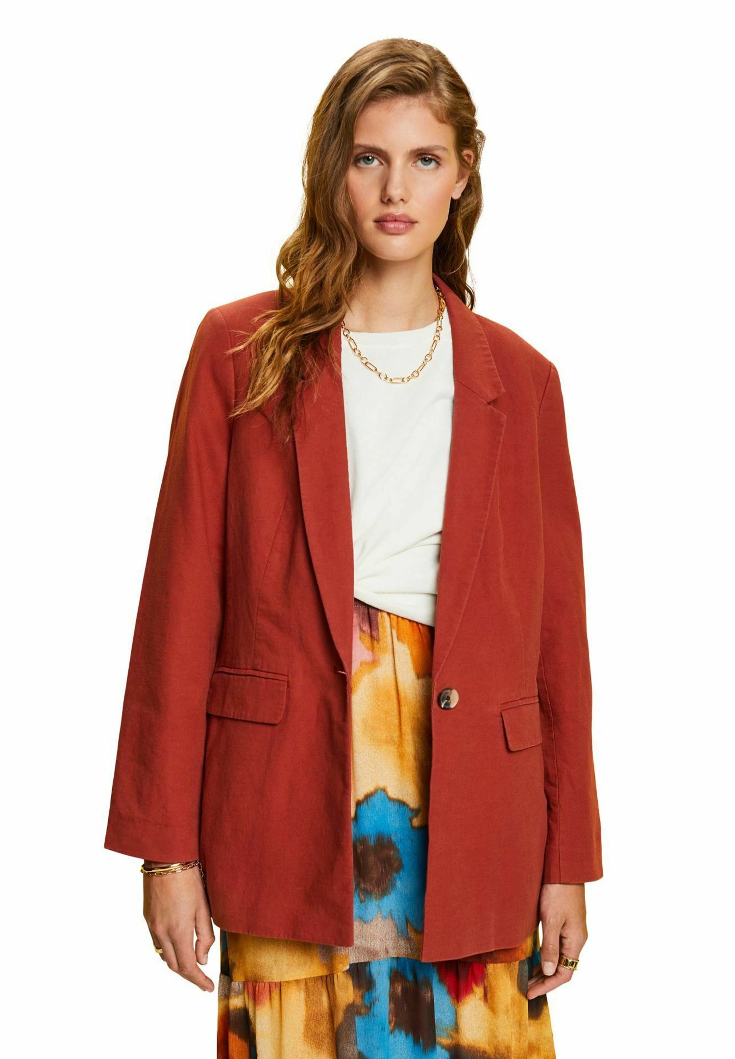ESPRIT Short Coat - Terracotta New 1 ESPRIT Short Coat - Terracotta New