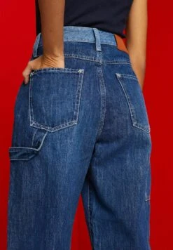 ESPRIT Straight Leg Jeans - Blue Dark Washed -Esprit Sales Store 863a85aeee0843f782239c5f831b21cc